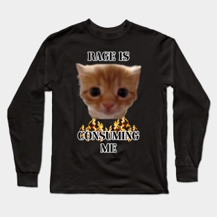 rage is consuming me kitten Long Sleeve T-Shirt